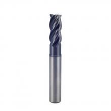 YG-1 UGMF74974 - 3/4(R.125) x 3/4 x 1 x 2 x 4 V7 PLUS A 4FL MULTI HELIX EXTENDED NECK CR PLAIN SHANK END MILL