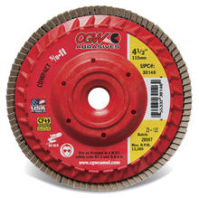 CGW Abrasives 30142 - Plastic Backing Flap Discs with Internal 5/8-11 Threads