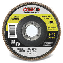 CGW Abrasives 41741 - Fast Cut Z-PC Flap Discs