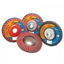 Saint-Gobain Abrasives Inc. 66261132836 - Norton Red Heat R983 Type 27 Flap Discs