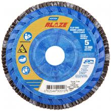 Saint-Gobain Abrasives Inc. 66254400519 - 5 x 7/8 In. Blaze Plastic Flat Flap Disc T27 120 Grit R980P CA