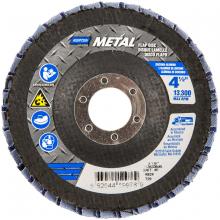 Saint-Gobain Abrasives Inc. 66254419978 - 4-1/2 x 7/8 In. Metal Fiberglass Conical Flap Disc T29 P40 Grit R828 ZA