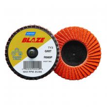 Saint-Gobain Abrasives Inc. 77696090148 - 2 In. Blaze Plastic Flat Mini Flap Disc Type III T27 80 Grit R980P