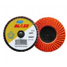 Saint-Gobain Abrasives Inc. 77696090152 - 3 In. Blaze Plastic Flat Mini Flap Disc Type III T27 60 Grit R980P CA