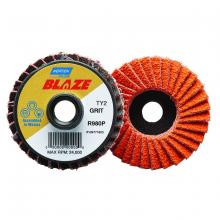 Saint-Gobain Abrasives Inc. 77696090156 - 2 In. Blaze Plastic Flat Mini Flap Disc Type II T27 40 Grit R980P CA