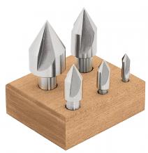 Sowa Tool 120-868 - STM 1/4" - 1" 6pc HSS 82º 3-Flute Countersink Set