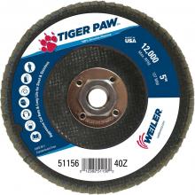 Weiler Abrasives 51156 - Flap Disc - Tiger Paw