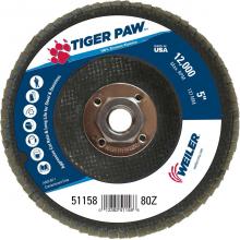 Weiler Abrasives 51158 - Flap Disc - Tiger Paw