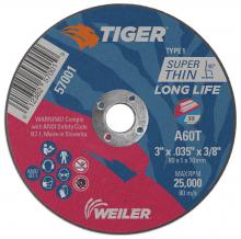 Weiler Abrasives 57001 - Cutting Wheel - Tiger AO