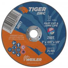 Weiler Abrasives 58011 - Cutting Wheel - Tiger Zirc