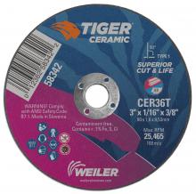 Weiler Abrasives 58342 - Cutting Wheel - Tiger Ceramic