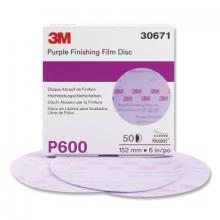 3M 7100122789 - 3M Hookit Hook and Loop Purple Finishing Film Discs