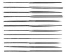 Simonds Saw 83493000 - 4 Needle File Set, 12 Piece, Knurled Handle, 0 Cut