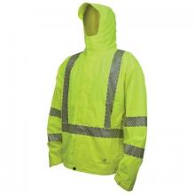 Radians RW11-3ZGR-2X - Radians RW11 Type R Class 3 Waterproof Lightweight Packable Raincoats