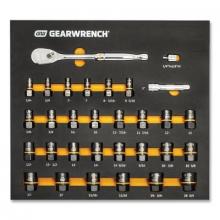 Apex 86525 - GEARWRENCH 90T Ratchet and Bolt Biter Socket Modular Sets w/EVA Foam Tray