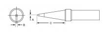 Apex PTP8 - TIP,CONICAL,1/32",800F