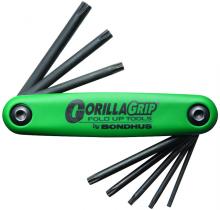 Bondhus 12634 - Set 8 TorxÂ® Tip GorillaGrip Fold-up Tools T9 - T40