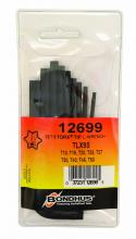 Bondhus 12699 - Set 9 TorxÂ® Key Set Long (T10 - T50)  Pouch