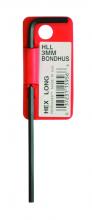 Bondhus 15956 - 3.0mm Hex L-wrench - Long - Tagged & Barcoded