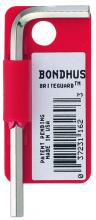 Bondhus 16248 - .89mm BriteGuard Plated Hex L-wrench - Short - Tagged/Barcoded