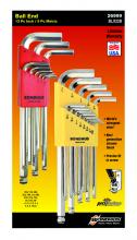 Bondhus 26999 - Set 22 BriteGuardâ„¢ Ball End L-Wrenches IN/MM Double Pack - 16937 (.050-3/8") + 16999 (1.5-10mm