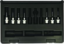 Bondhus 30445 - Set 7 ProHold Ball Bits 2" (1/8-3/8") w/Sockets in Molded Black Case