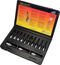 Bondhus 31037 - Set 13 ProHold TorxÂ® Bits 2"(T8-T60)w/Sockets(NoT9)in Molded Black Case