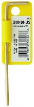 Bondhus 38100 - .028" GoldGuard Plated Hex L-wrench - Long    Tagged/Barcoded