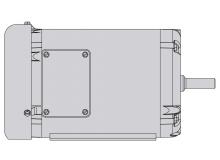 BurrKing 34A-3450CS - Motor 3/4 Hp, 1 Ph, 120/220V, 3450 rpm w/Cord & Switch