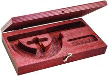 LS Starrett 922 - WOOD CASE ONLY, FOR 3" MICS