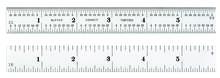 LS Starrett C604R-6 - STEEL RULE, SPRING-TEMPERED, 6", 4R GRADS