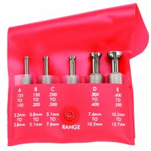 LS Starrett S830FZ - SMALL HOLE GAGE, SET OF 5, 830A,B,C,D,E