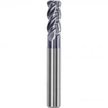 HAIMER F1004NNL1600R1.50AA - HAIMER MILL Power Series- F1004NN Corner Radius Solid carbide end mill