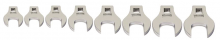 Williams JHW10791 - 3/8 Drive Crowfoot Wrench Set, Open End, Metric, 8 pcs, 17 mm to 24 mm