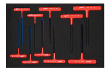 Williams JHWFWSHKT-10 - 10 pc SAE Arm T-Key Set in 1/3 Foam Drawer Inset (1/4 x 6 - 9/64 x 6)