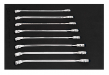 Williams JHWFMWS-18A2 - 8 pc Metric 12-Point SUPERCOMBO® Combination Wrench Set in 1/3 Foam Drawer Inset (17-24 mm)