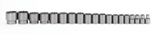 Williams JHW32925 - 1/2" Drive Shallow 12-Point Socket Set, SAE, 19 pcs