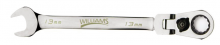 Williams JHW1218MRCF - 18 mm 12-Point Metric Flex-Head Reversible Ratcheting Combination Wrench