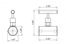 Williams JHW8V38N - Shut-Off Valve With 3/8 Female Port