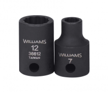 Williams JHW36607 - 3/8" Drive 12-Point Metric 7 mm Shallow Impact Socket