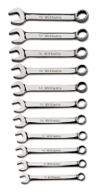 Williams JHWMWS-MS10 - 10 pc 12-Point Metric Miniature Combination Wrench