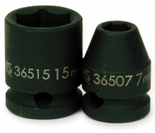 Williams JHW36510 - 3/8" Drive Shallow Impact Sockets, 6-Point, Metric