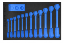 Williams JHWFMWS-12RCF13FM - 1/3 Foam Drawer Inset Only for 12 pc Metric Ratcheting Combination Wrench Set ( 8-19 mm)