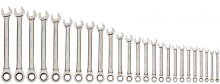 Williams JHMWS1126NRC - 25 pc Metric Combination Ratcheting Wrench Set