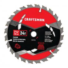 CRAFTSMAN CMAS372524 - CRAFTSMAN 7 1/4In 24T Mpp Saw Blade Dom