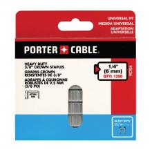 PORTER-CABLE PC704 - PORTER-CABLE 3/8In Crown Staples 1/4In Length Qty1250