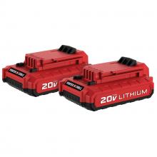 PORTER-CABLE PCC680LP - PORTER-CABLE 20V Max Lithium Battery, 2-Pack