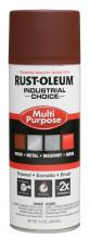 Rust-Oleum Industrial 1667830 - Rust-Oleum Industrial Choice 1600 System Multi-Purpose Enamel Spray Primer, Flat Red, 12 oz