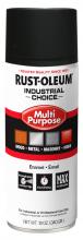 Rust-Oleum Industrial 1676830V - Rust-Oleum Industrial Choice 1600 System Multi-Purpose Enamel Spray Paint, Ultra-Flat Black, 12 oz