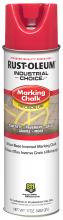 Rust-Oleum Industrial 205235 - Rust-Oleum Industrial Choice MC1800 System Precision Line Inverted Marking Chalk, APWA Red, 17 oz